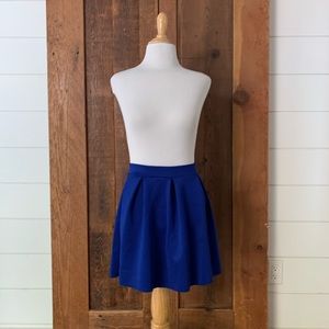 H&M DIVIDED Royal Blue Scuba Mini Skirt 4